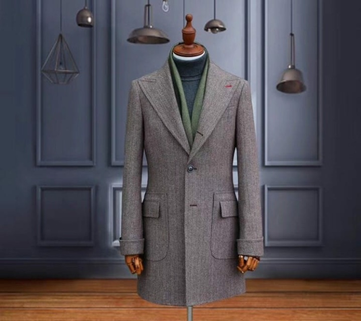 The Sheffield Overcoat - Custom Designed Mens Overcoat